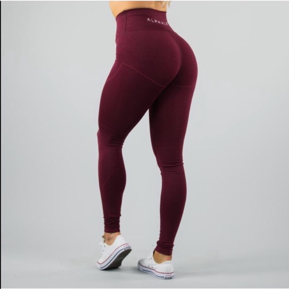 Old Revival legging garnet red
